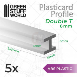 GSW: ABS plast - H profil - 6 mm